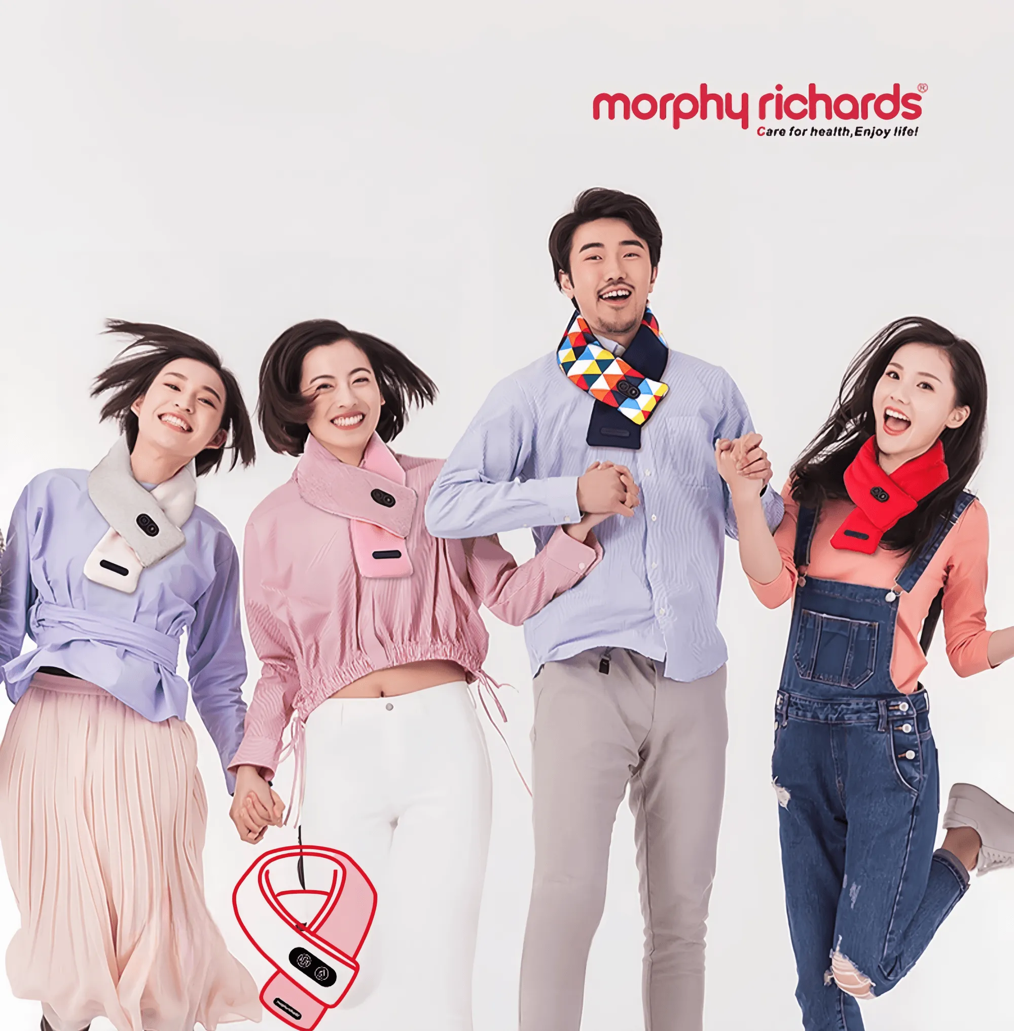 MORPHY RICHARDS Heat Massage Scarf 128g ultra-light