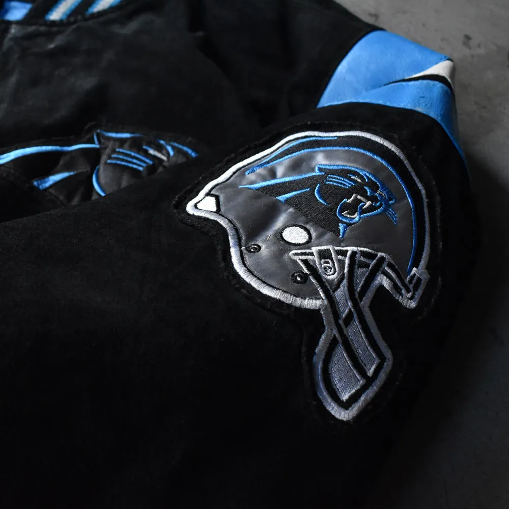 “NFL CAROLINA PANTHERS” スエードレザー アワードジャケット 231125