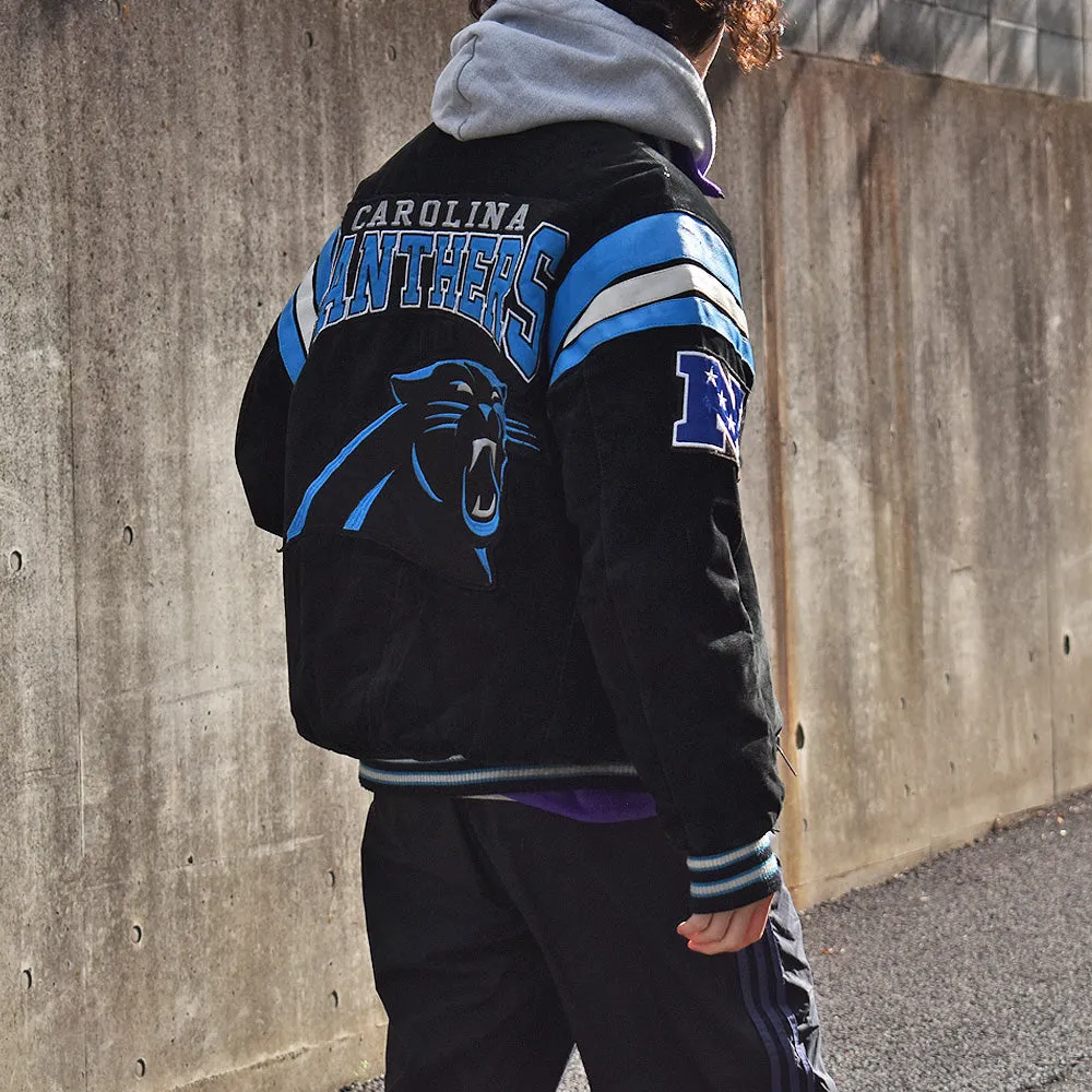 “NFL CAROLINA PANTHERS” スエードレザー アワードジャケット 231125