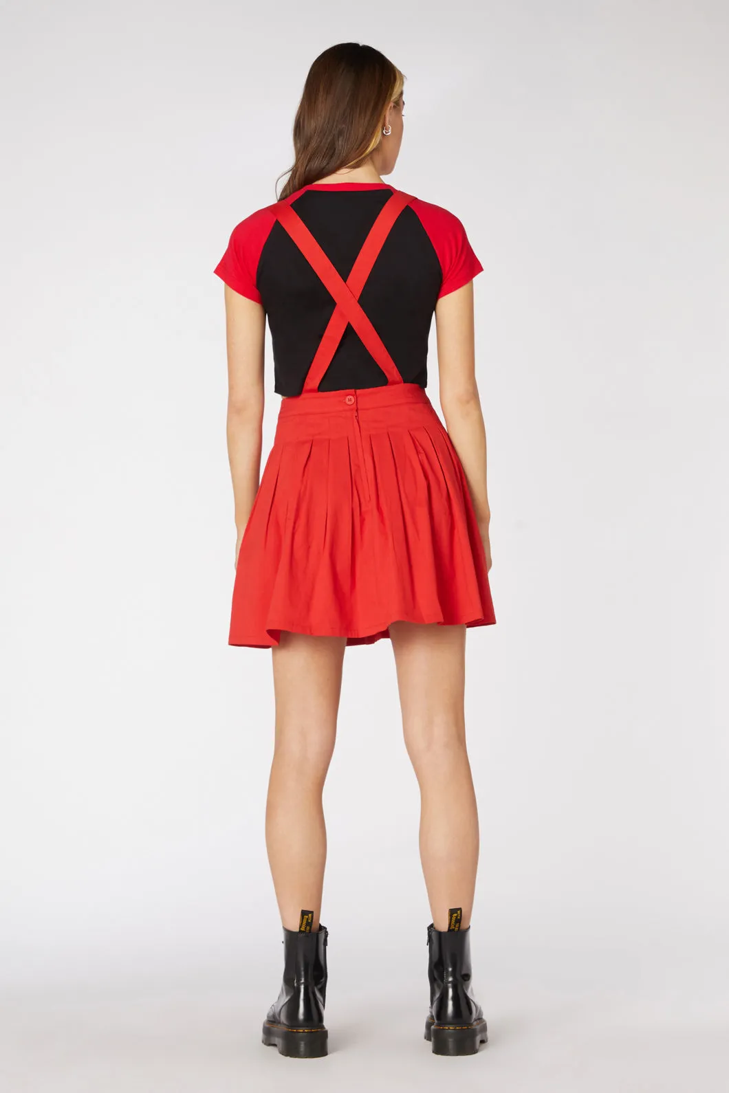 No Rules Pleated Twill Pinny