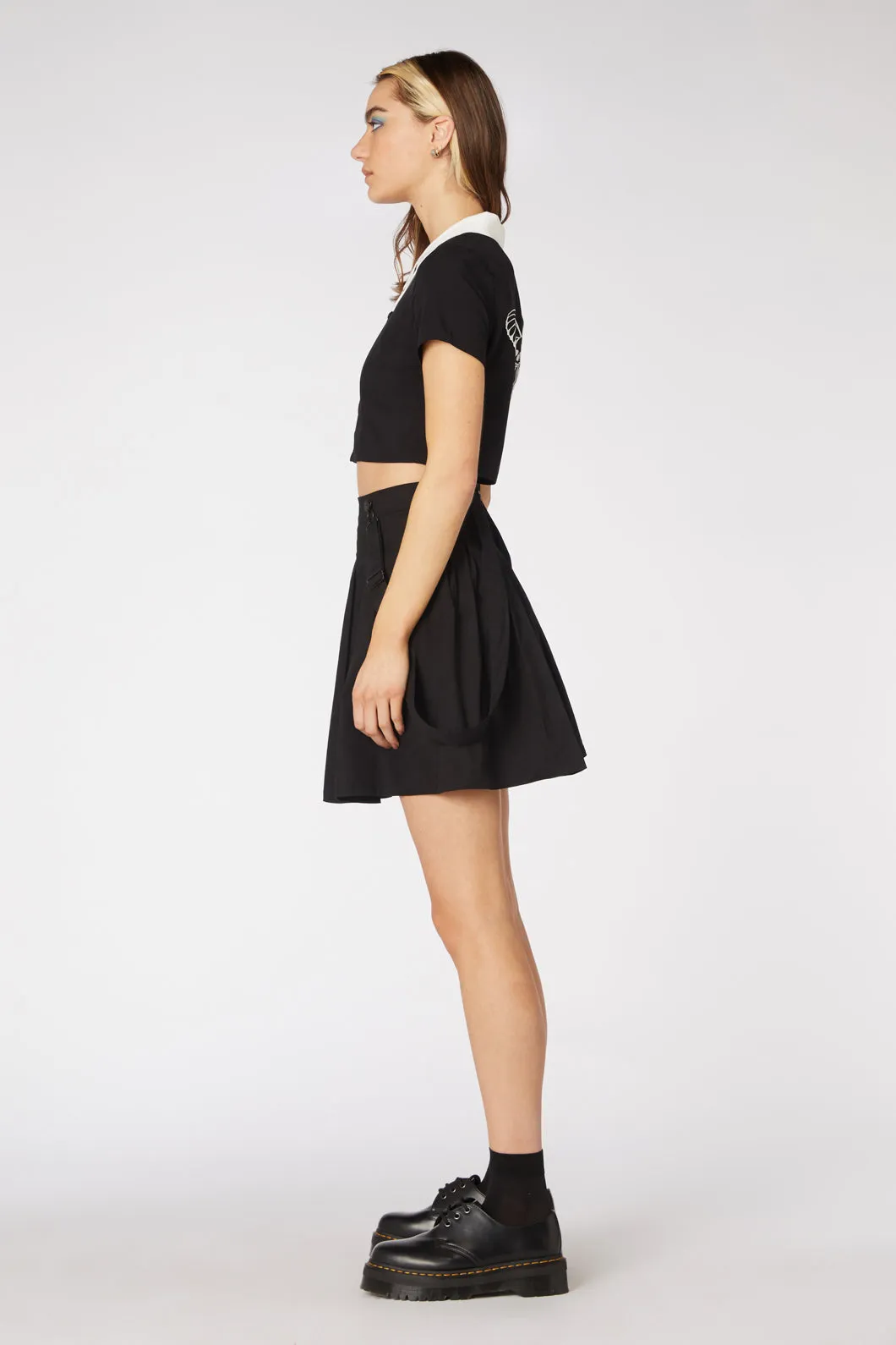 No Rules Pleated Twill Pinny