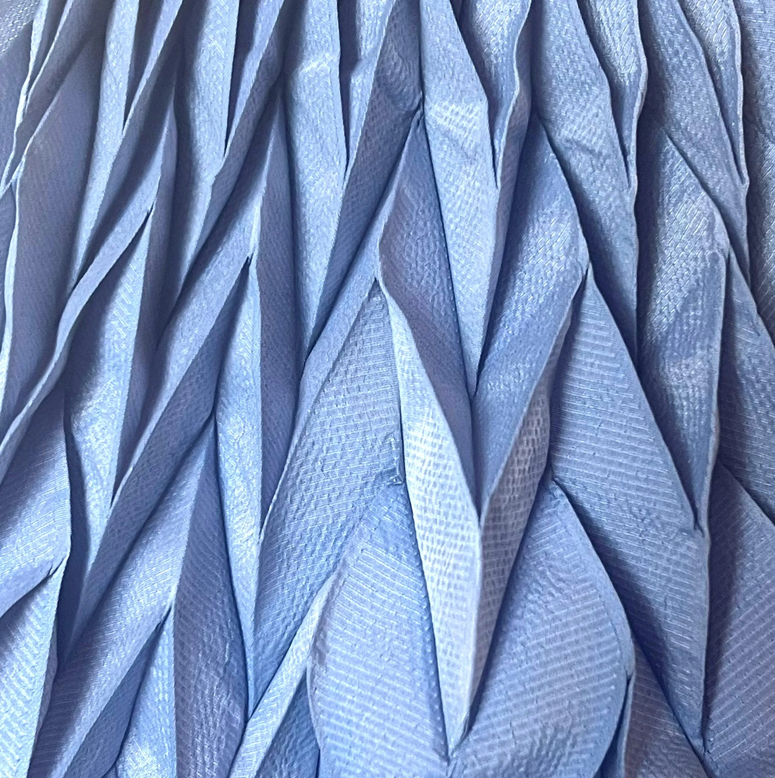 NUNO Scarf: "Polygami" (Gray Blue)