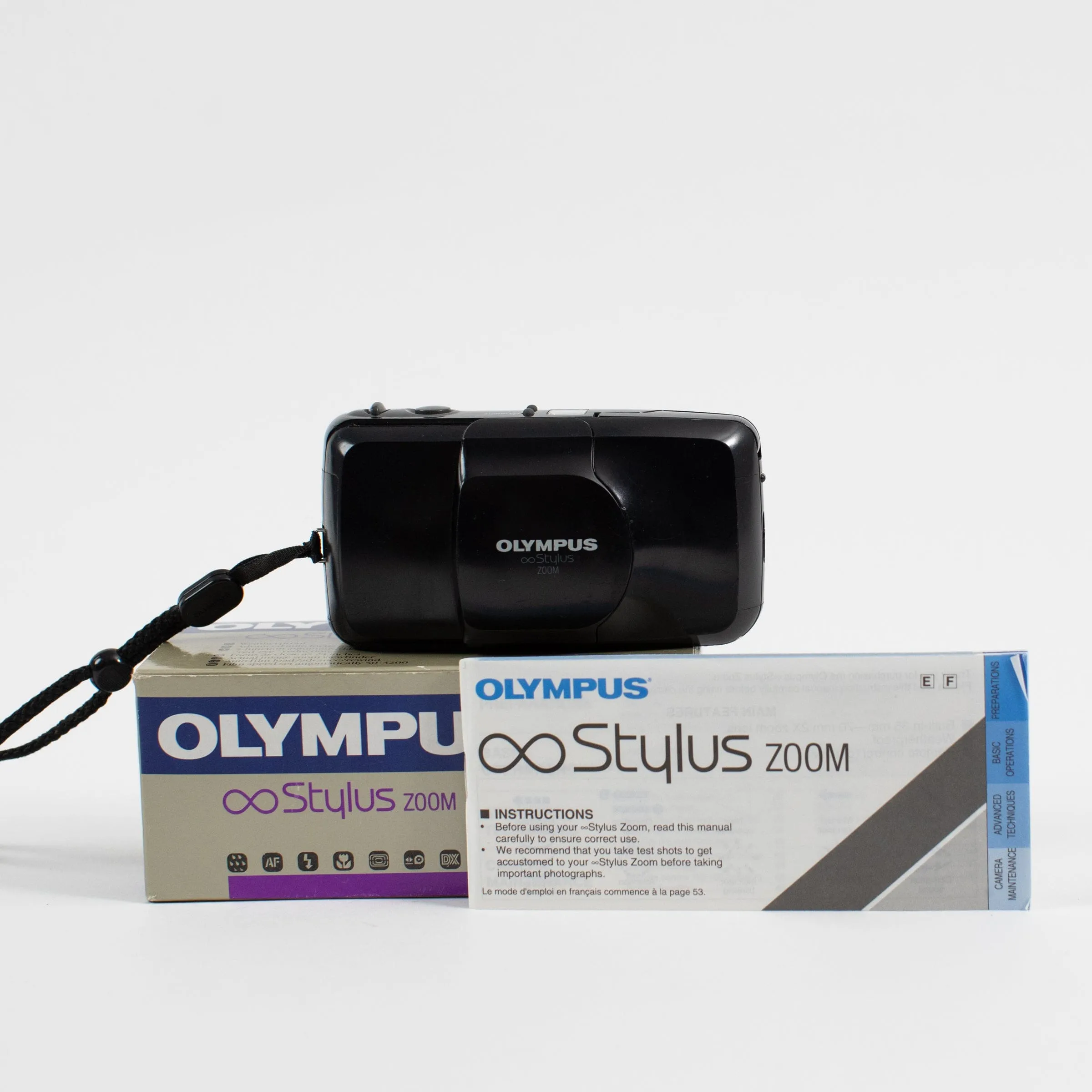 Olympus Infinity Stylus Zoom (Black) With Original Box