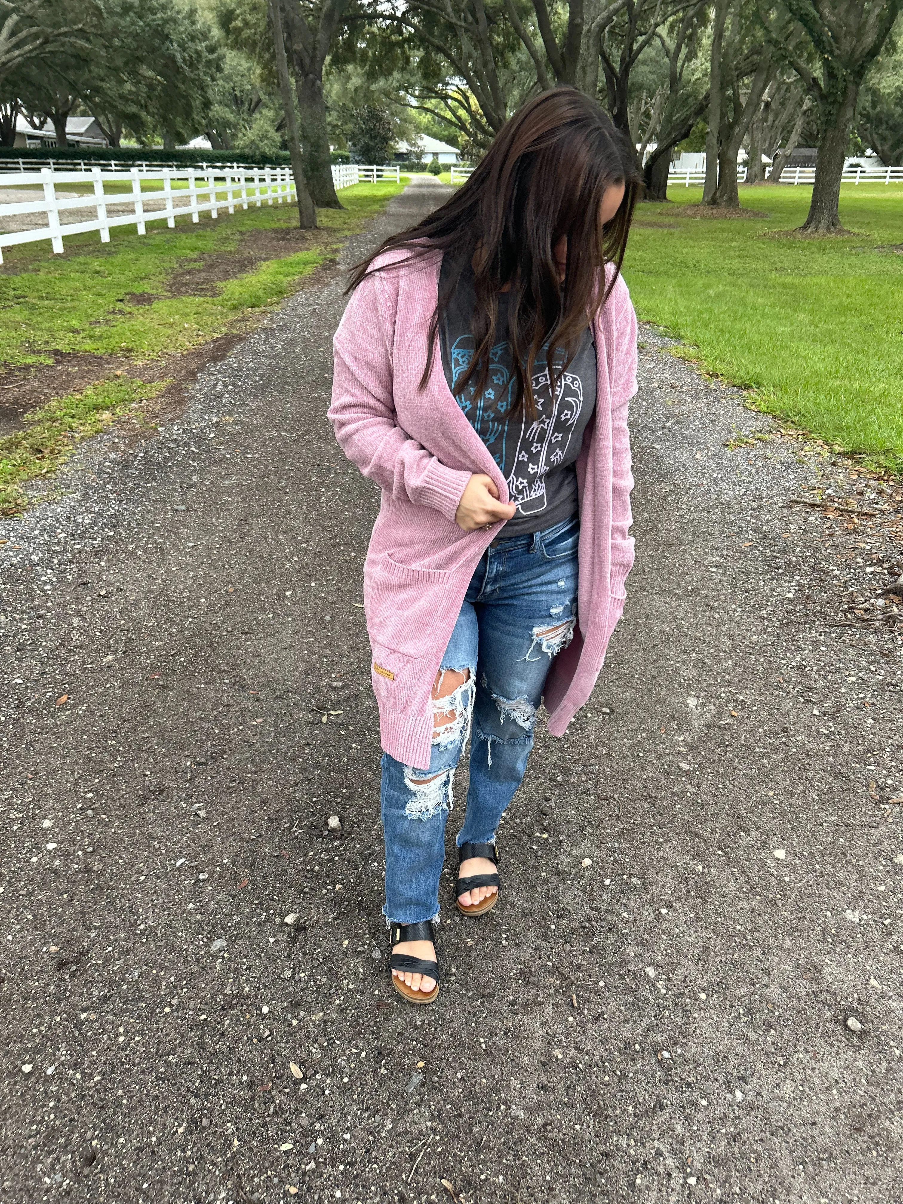 Paige Pink Sweater Cardigan
