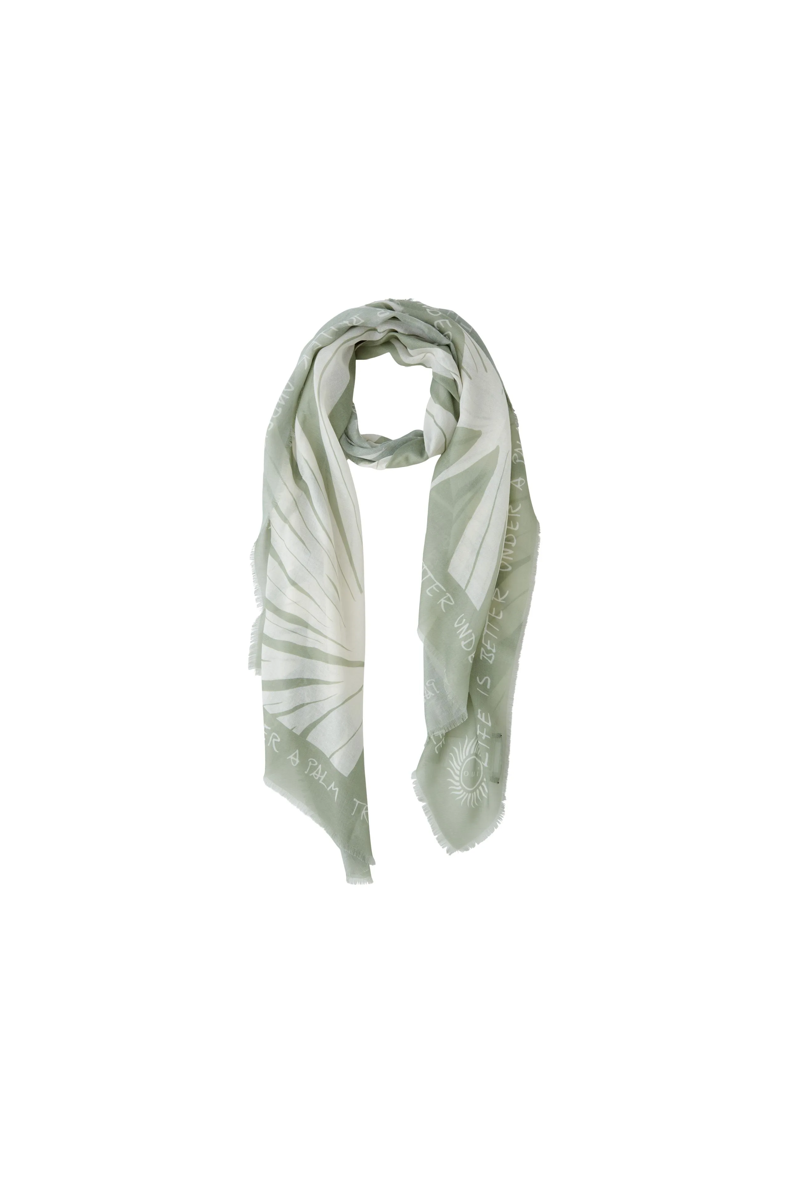 Palm Tree Print Scarf