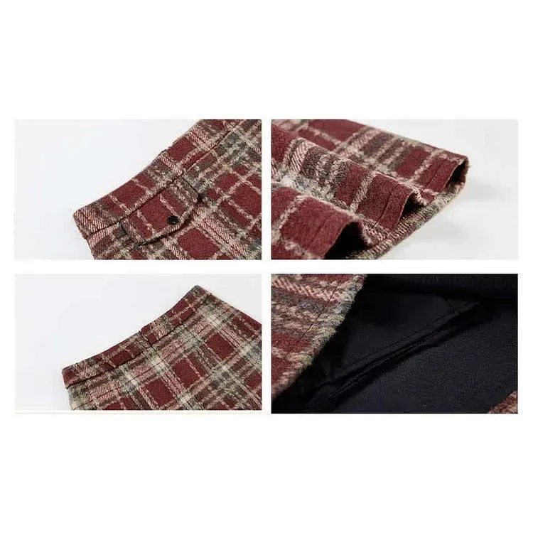 Preppy Bowknot Colorblock Sweater Plaid Pleated Skirt Two Piece Set