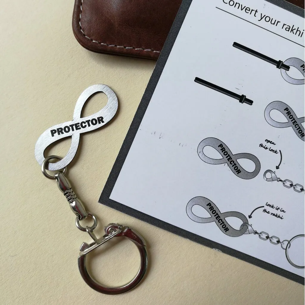Protector Bro Rakhi Keychain
