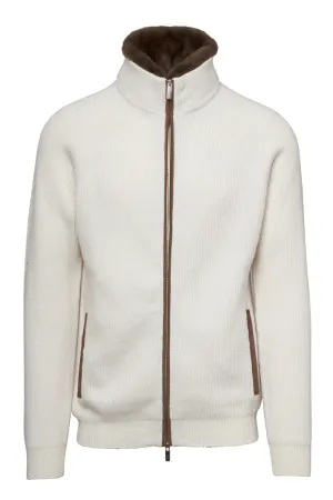 Rib Zip Cardigan