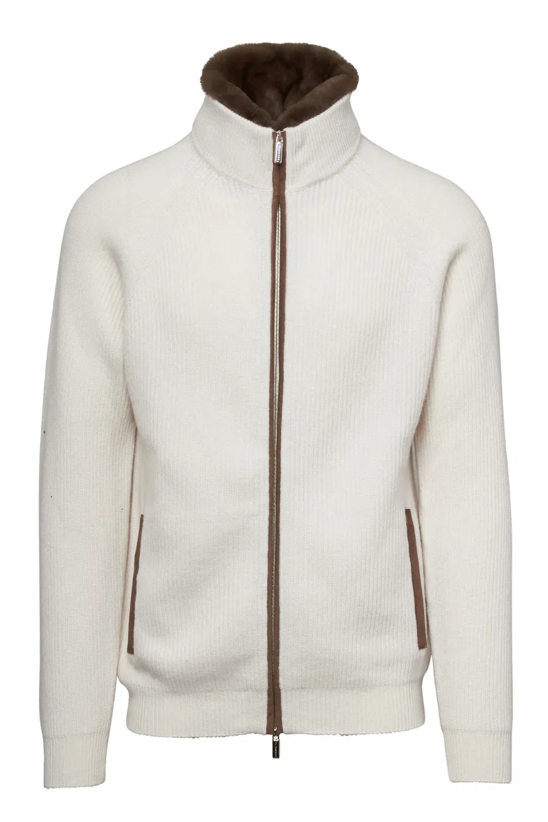 Rib Zip Cardigan