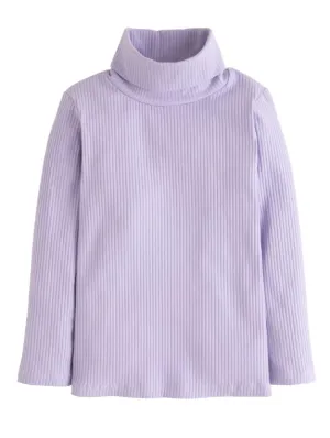 Ribbed Turtleneck - Lilac