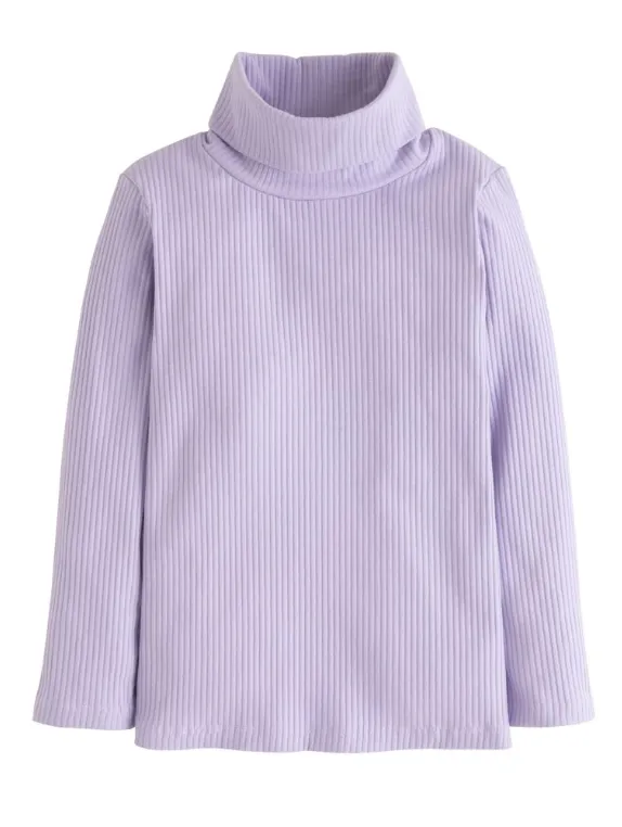 Ribbed Turtleneck - Lilac