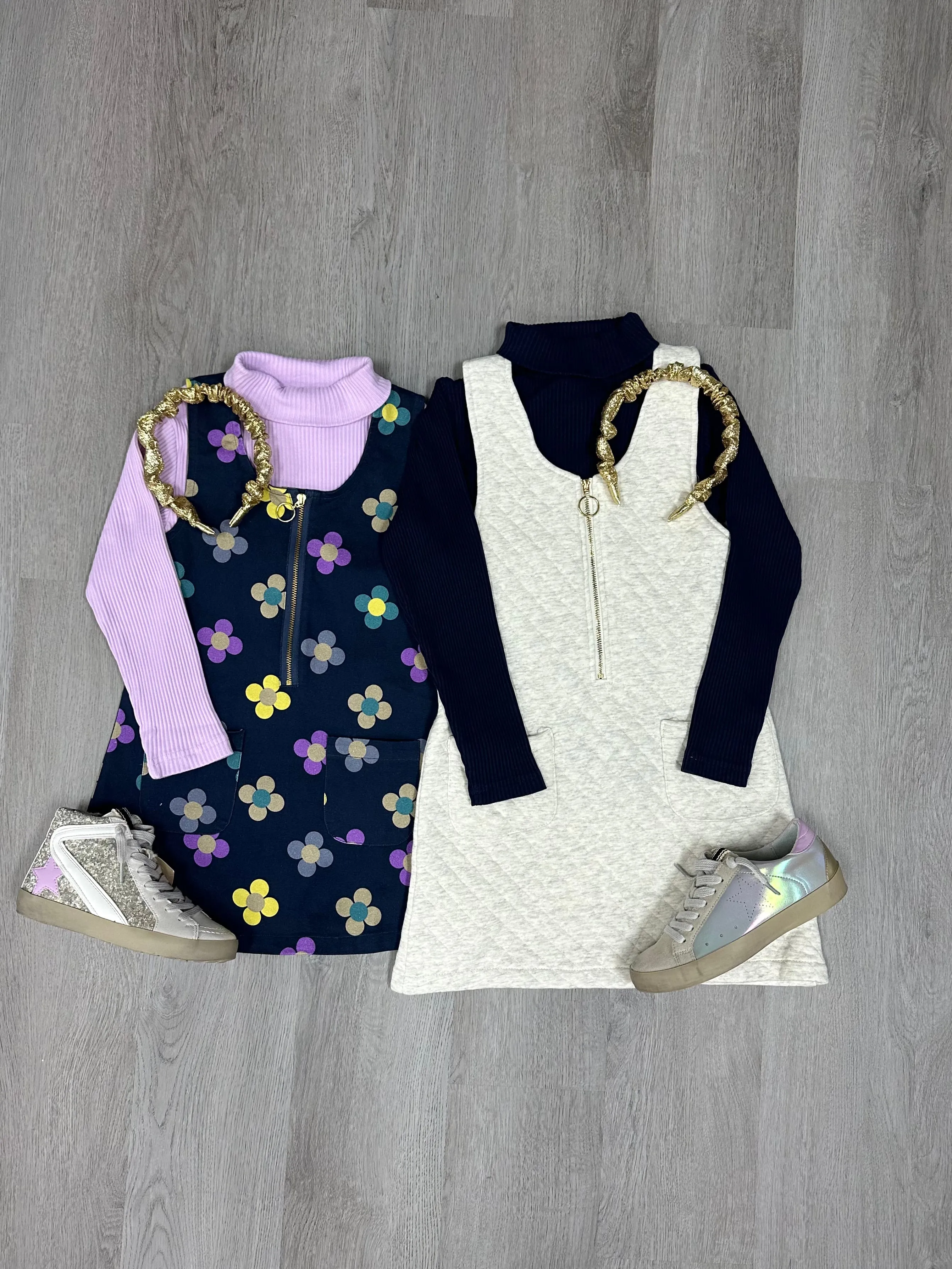 Ribbed Turtleneck - Lilac