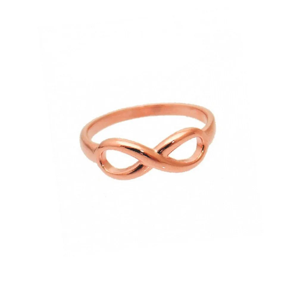 Rosy Infinity Ring