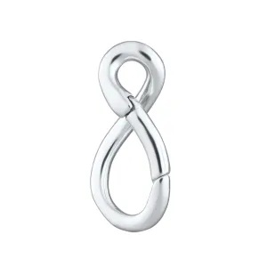 Silver Infinity Charm Lock