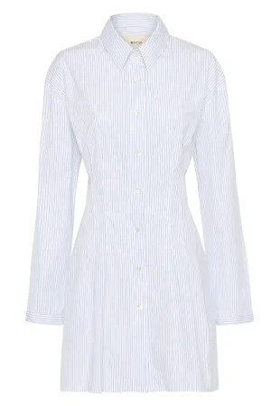 Sonia Striped Mini Shirt Dress
