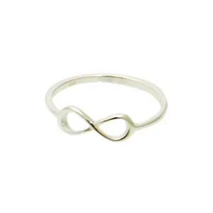 Sterling Silver Infinity Midi Ring