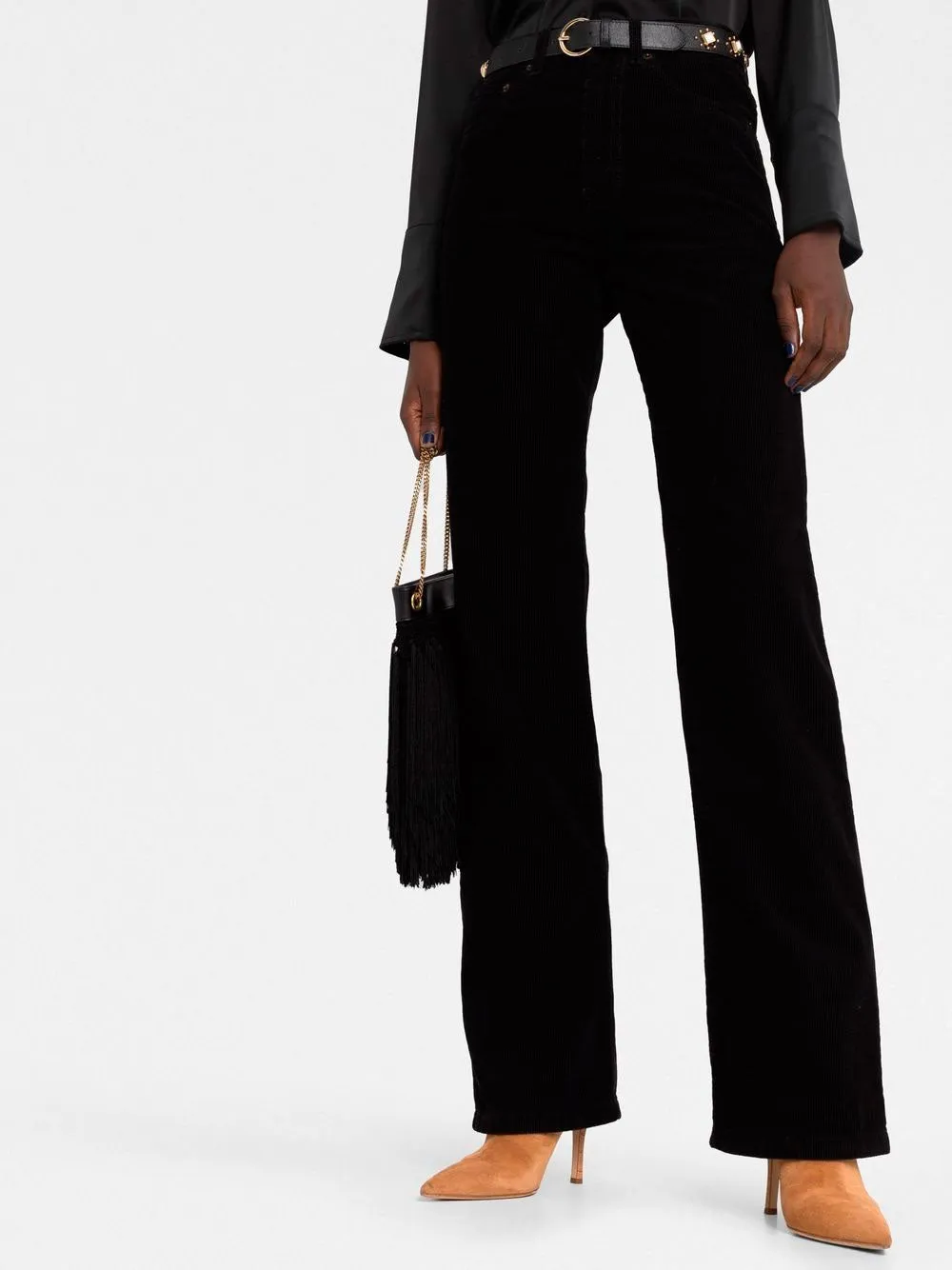 Straight-leg corduroy pants