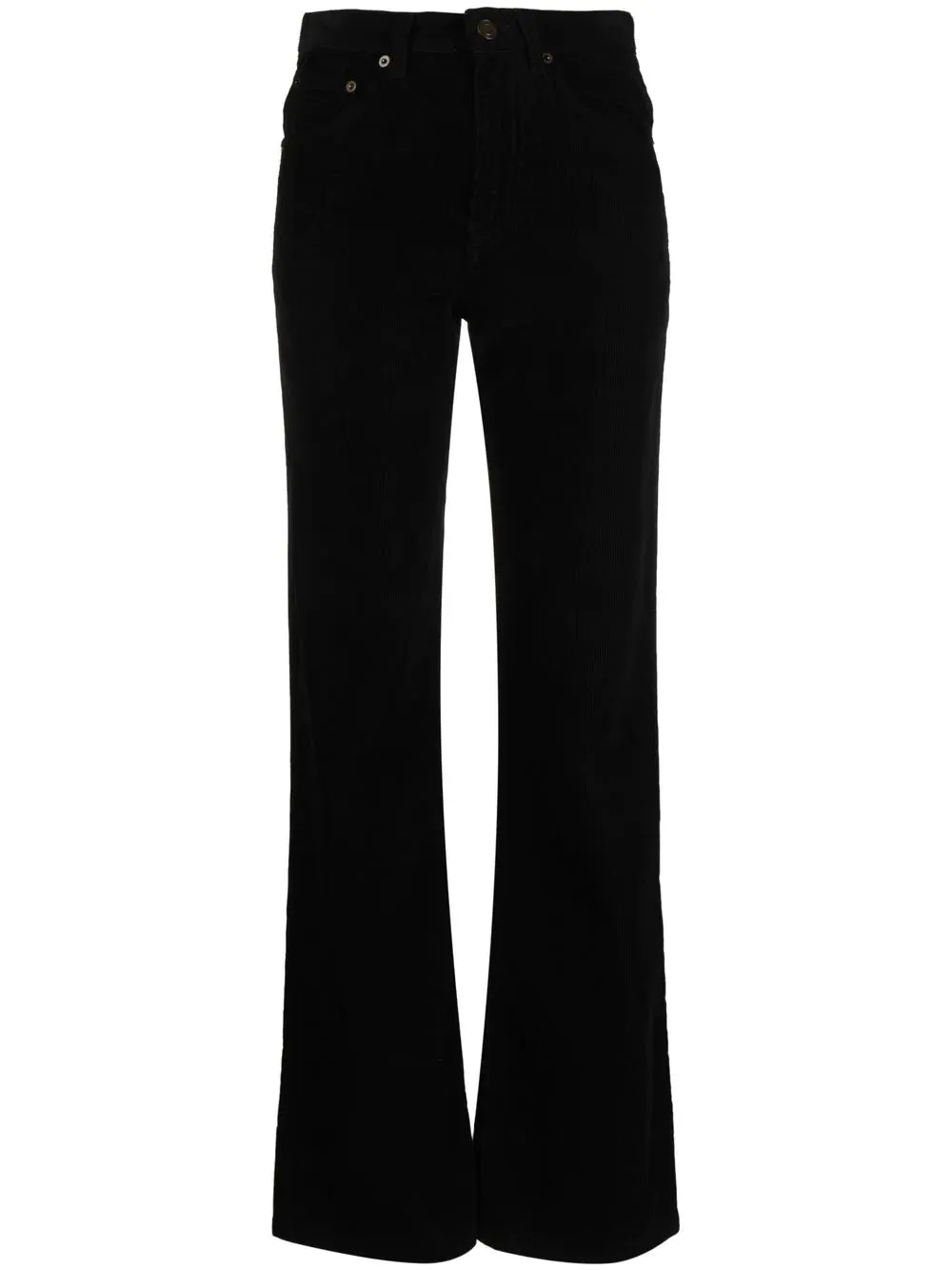 Straight-leg corduroy pants