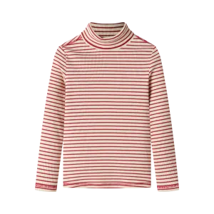 striped turtleneck - red striped
