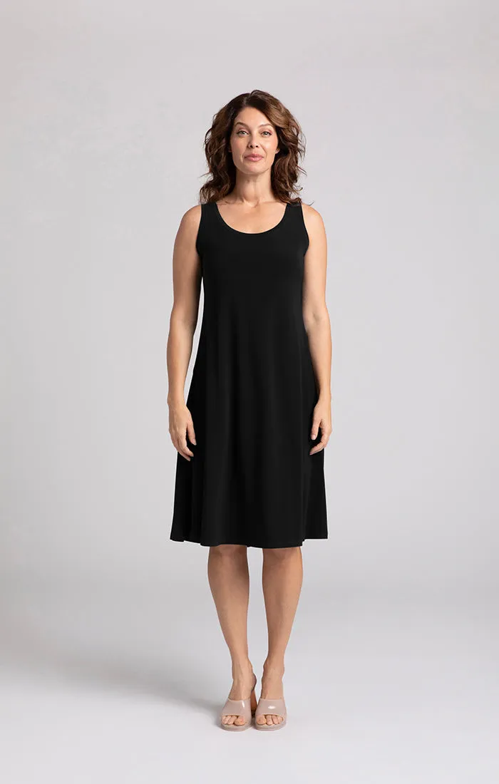 Sympli Nu Tank Dress Short - Black