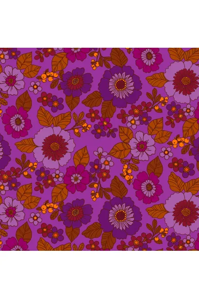 The Chain - Exclusive 'Dolly' Canyon Bloom Purple - Scarf