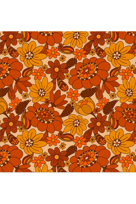 The Chain - Exclusive 'Dolly' Magic Carpet Brown Flower - Scarf