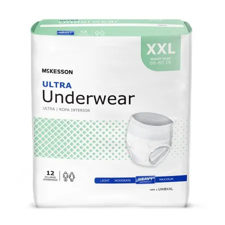 Unisex Adult Absorbent Underwear McKesson Ultra Pull On with Tear Away Seams