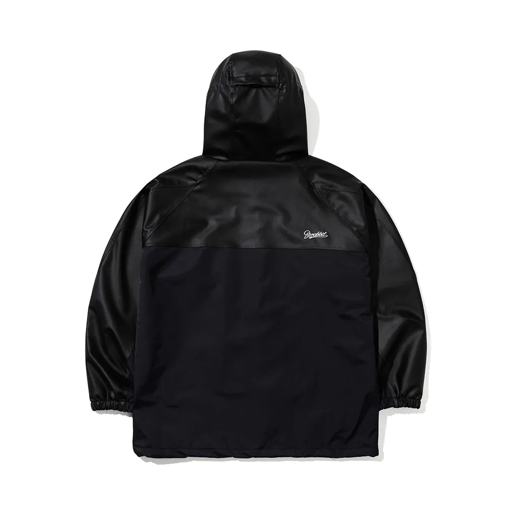 WIDE H HOODED JACKET BLACK