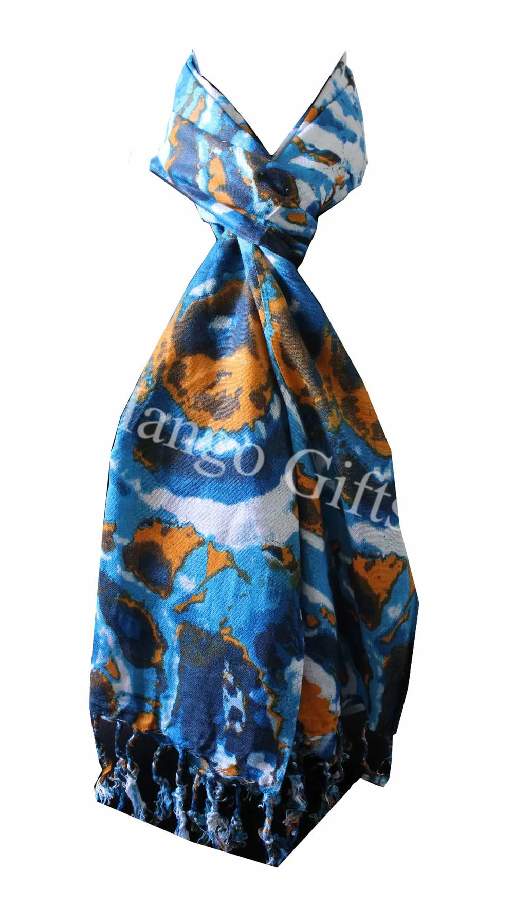 Women Fashion Scarf Tie-Dye Viscose Scarves Head wraps Colourful Exotic Wraps Lightweight Scarves for Spring Fall , Shawl Wrap
