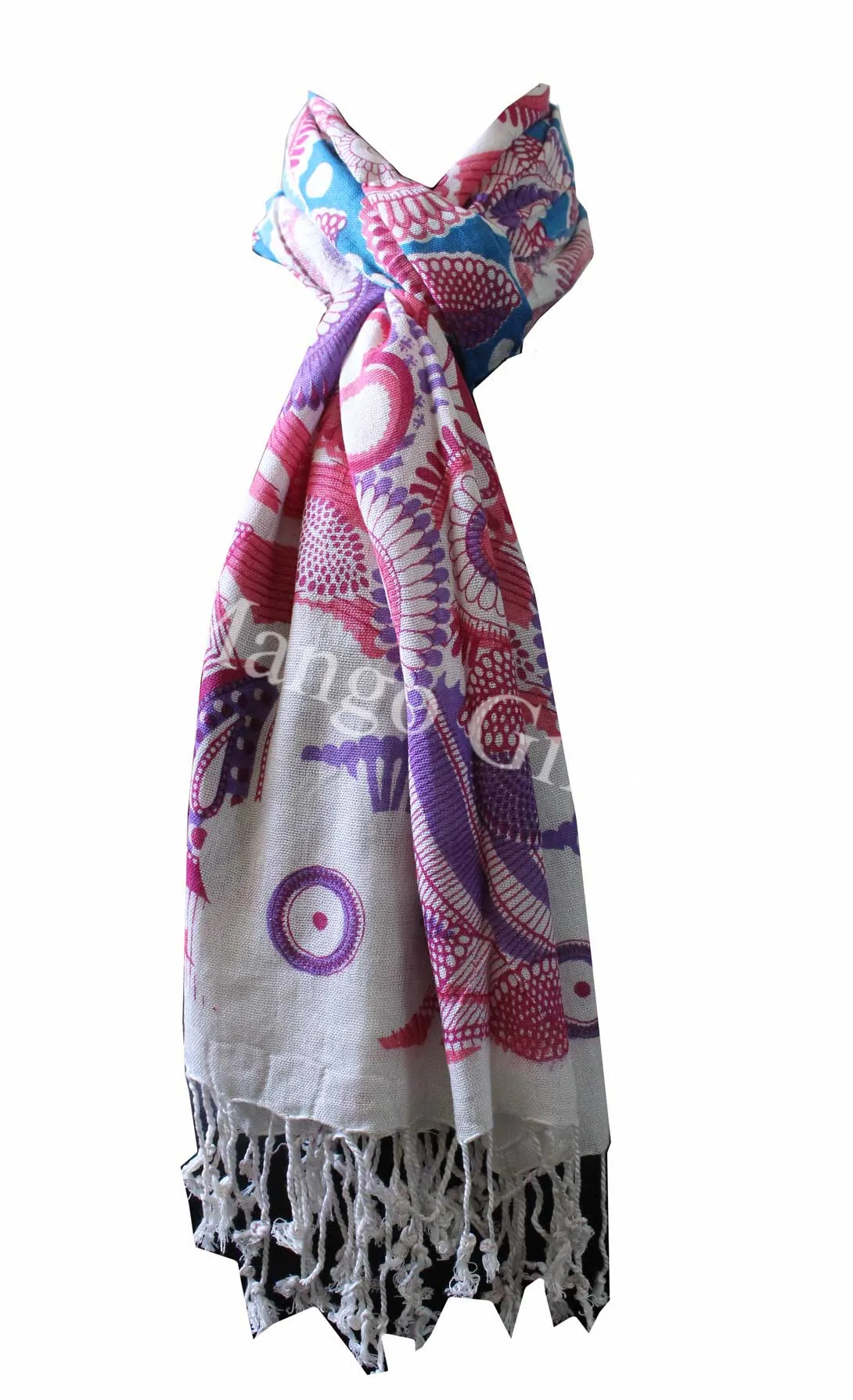 Women Fashion Scarf Tie-Dye Viscose Scarves Head wraps Colourful Exotic Wraps Lightweight Scarves for Spring Fall , Shawl Wrap