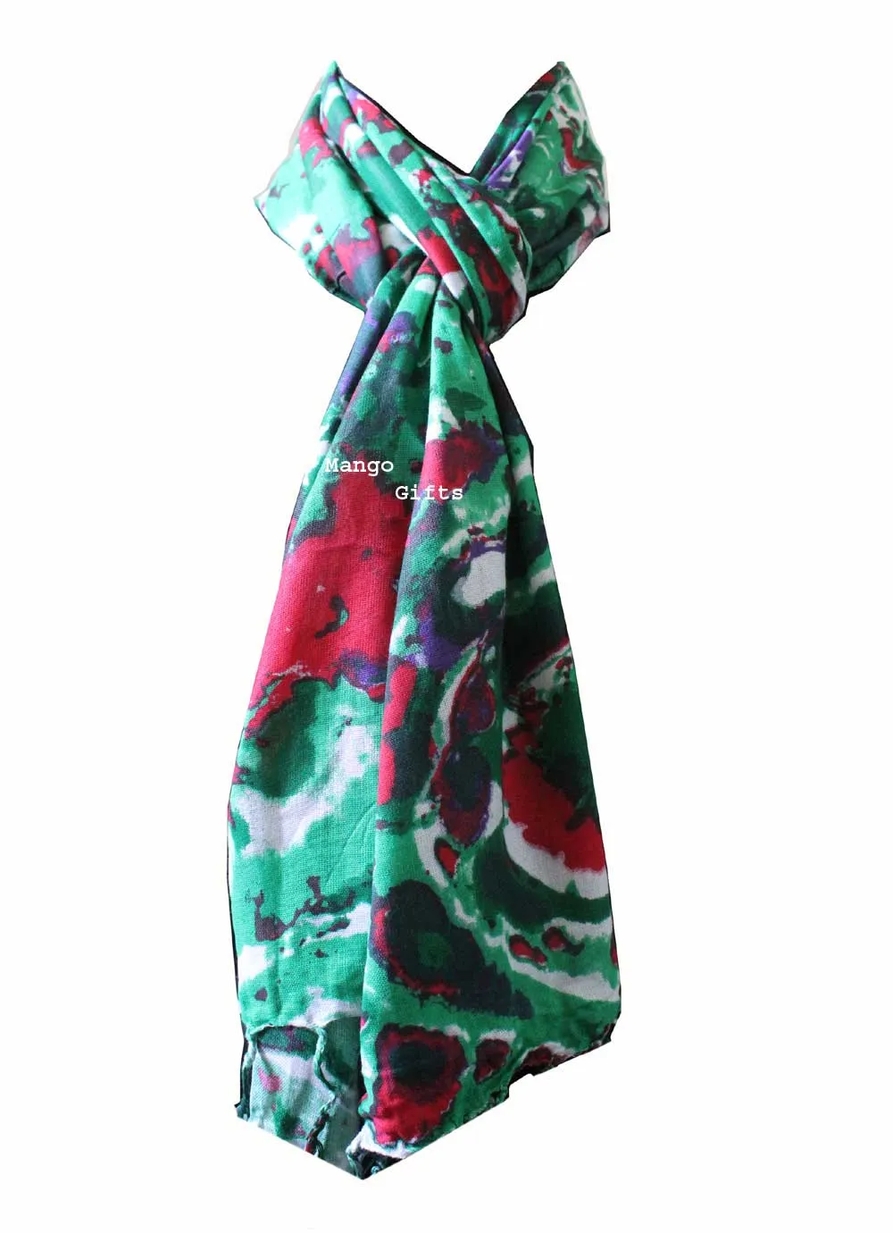 Women Fashion Scarf Tie-Dye Viscose Scarves Head wraps Colourful Exotic Wraps Lightweight Scarves for Spring Fall , Shawl Wrap