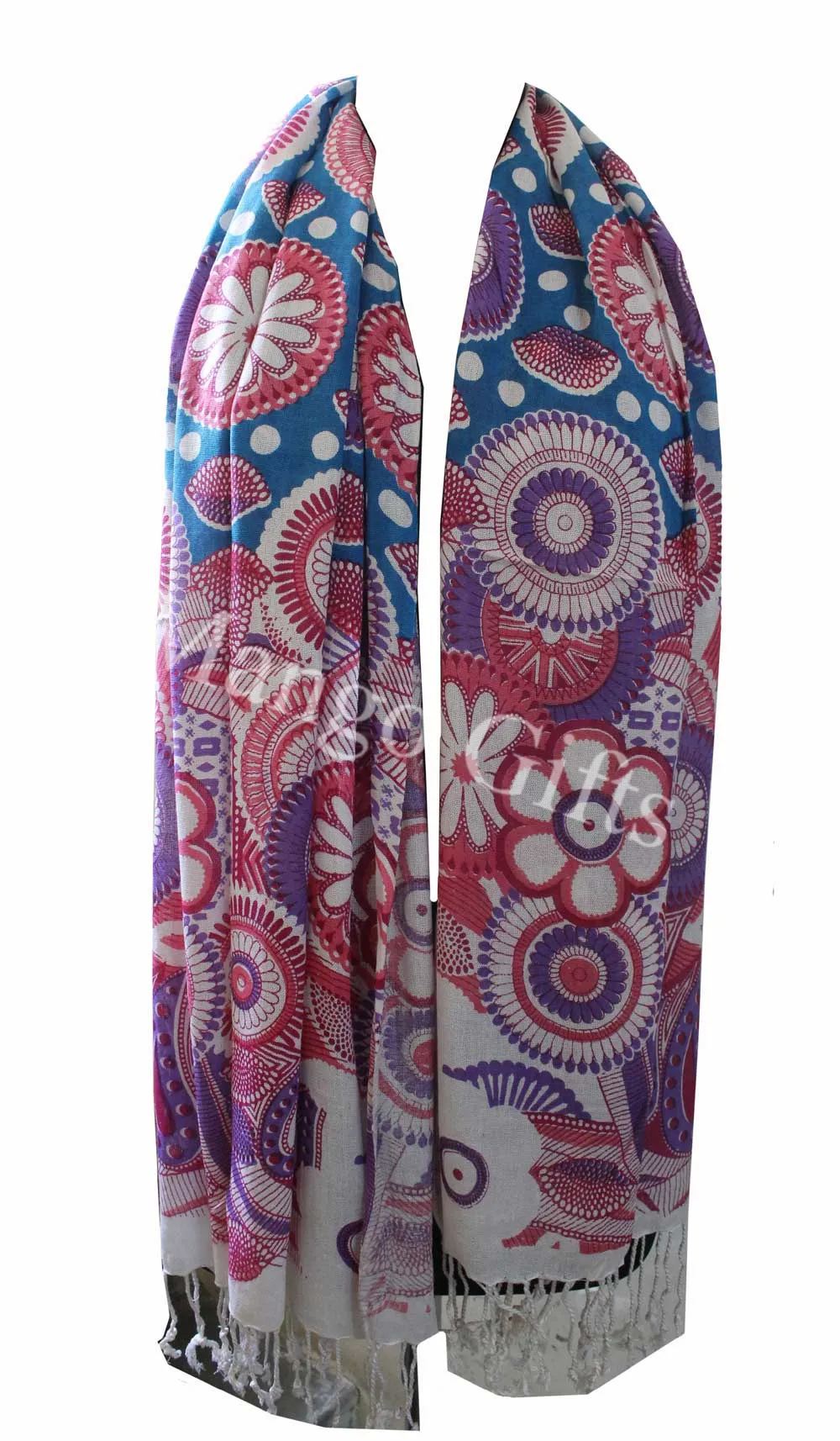Women Fashion Scarf Tie-Dye Viscose Scarves Head wraps Colourful Exotic Wraps Lightweight Scarves for Spring Fall , Shawl Wrap